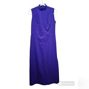 Vintage 70s purple maxi dress medium